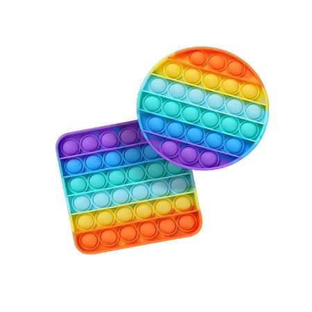 2 Pack Rainbow Pop It Fidget Toy perfect for both kids and adults, ideal for classrooms, educational activities, parties, birthday celebrations and holiday gifts