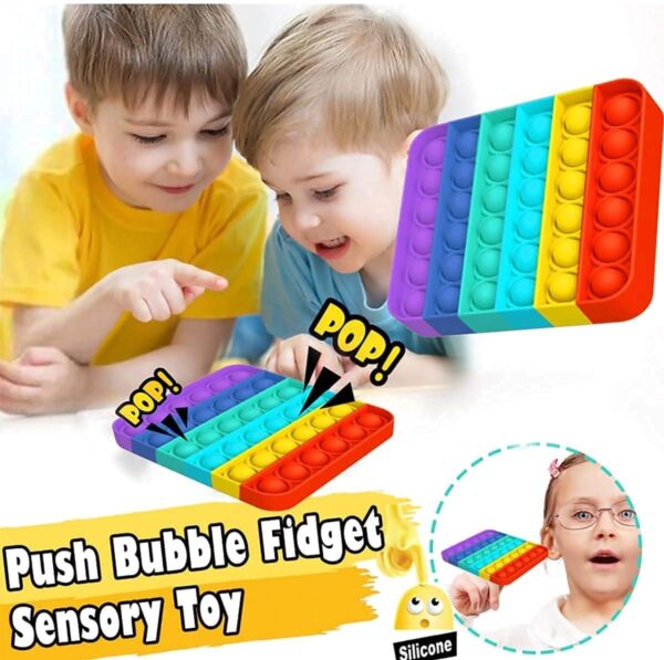 Rainbow Pop It Fidget Toy – Stress Relief & Fun - Image 2