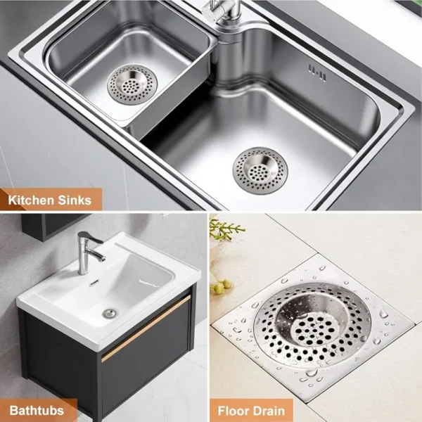 2 Pack Stainless Steel Sink Strainer Plug - Image 6