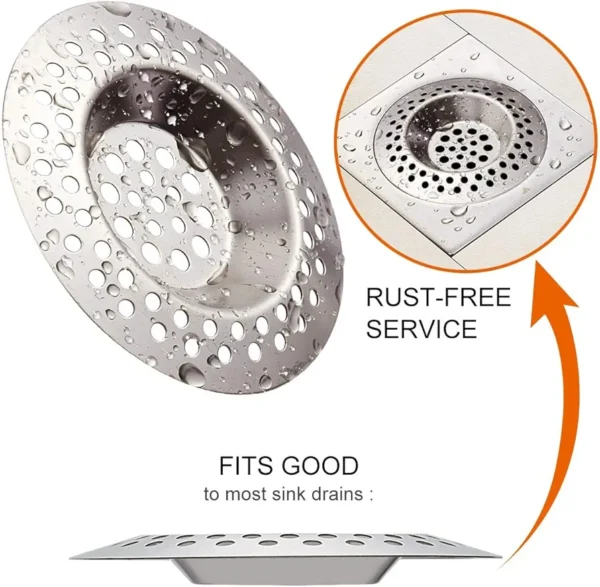 2 Pack Stainless Steel Sink Strainer Plug - Image 5