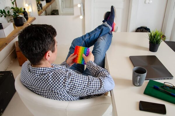 Rainbow Pop It Fidget Toy – Stress Relief & Fun - Image 9