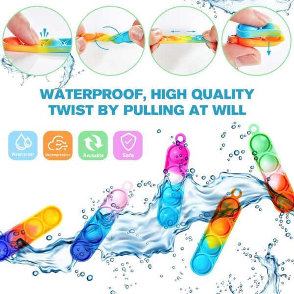 Fidget Pop Keyrings – Stress & Anxiety Relief (24 Pcs) - Image 8