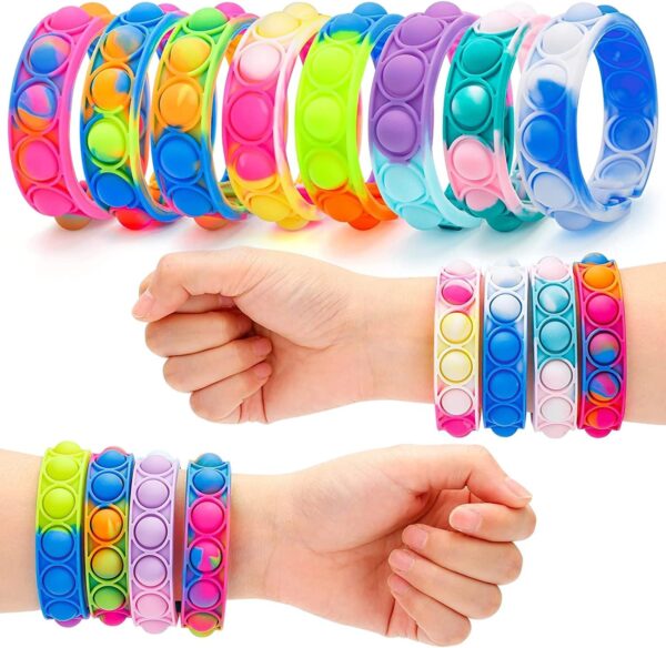 Fidget Pop Bracelets – Stress & Anxiety Relief (12 Pcs) - Image 4