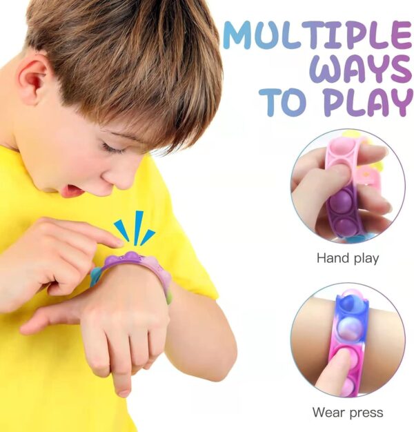 Fidget Pop Bracelets – Stress & Anxiety Relief (12 Pcs) - Image 6