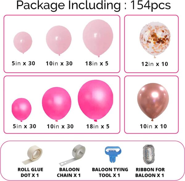 Balloon Arch Kit – 150 Pcs for Parties & Events - Image 6