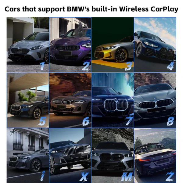 Wireless Android customized for BMW 8+128G smart car ai box - Image 2